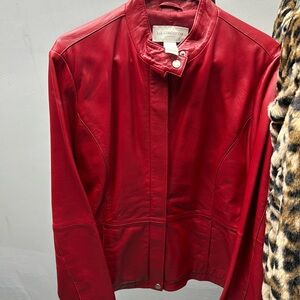 Vintage Liz Claiborne Leather Jacket - Size Medium